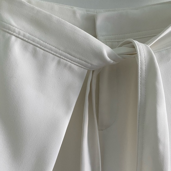 Club Monaco White Wide Leg Pants Size 00 - Picture 5 of 14